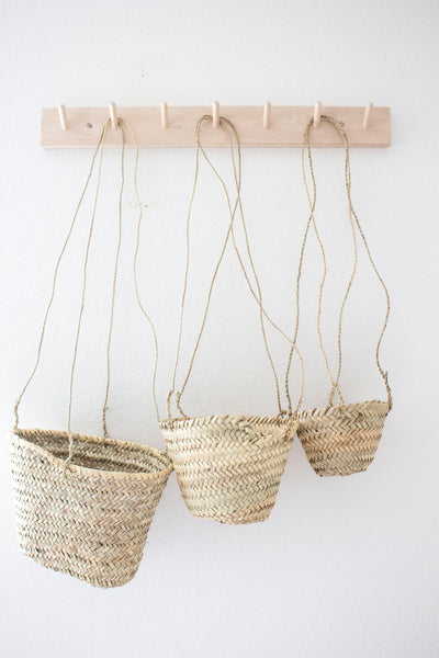 woven hanging plant basket Hanging Baskets – Humble & Grand