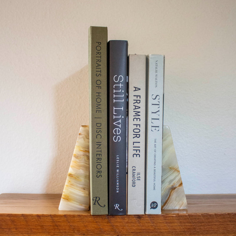 marble book ends 