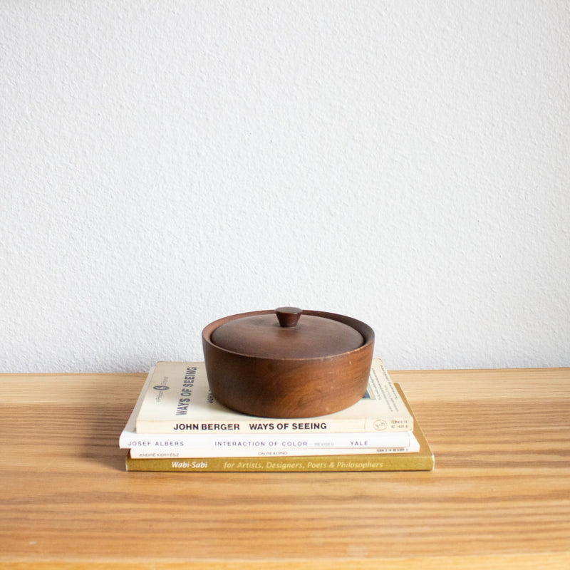 wooden lidded bowl