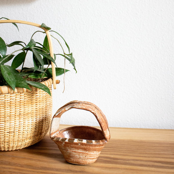 small ceramic basket