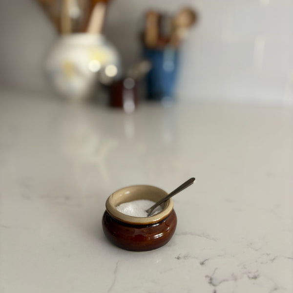vintage salt crock 