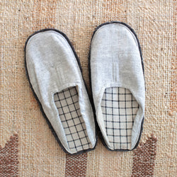linen slippers