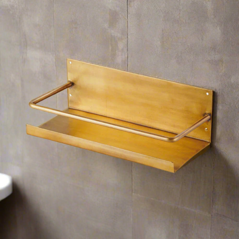 brass shelf 